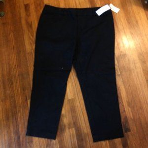 Charter Club Black Slim leg crop Pants Size 18